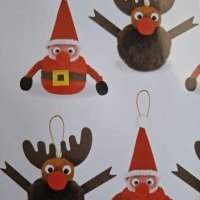 Atelier créatif de Noël création pompon et carte